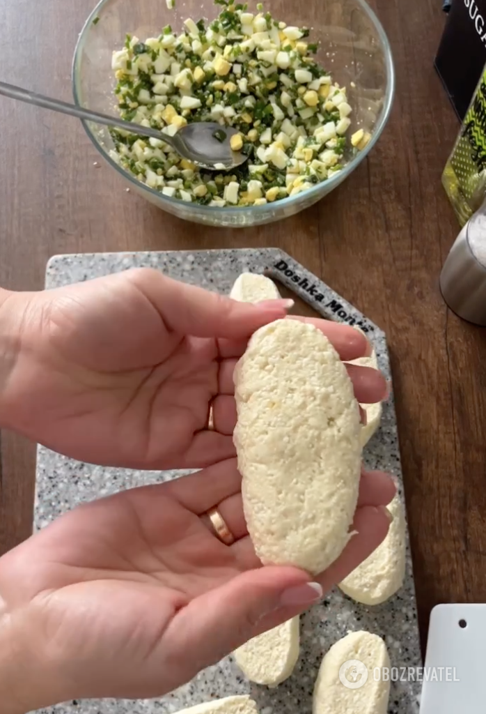 Homemade cottage cheese dough pies