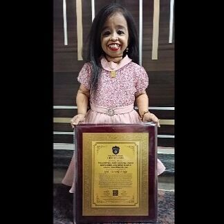 The world's shortest woman, Jyoti Amge, who recently turned 30, has set a new record