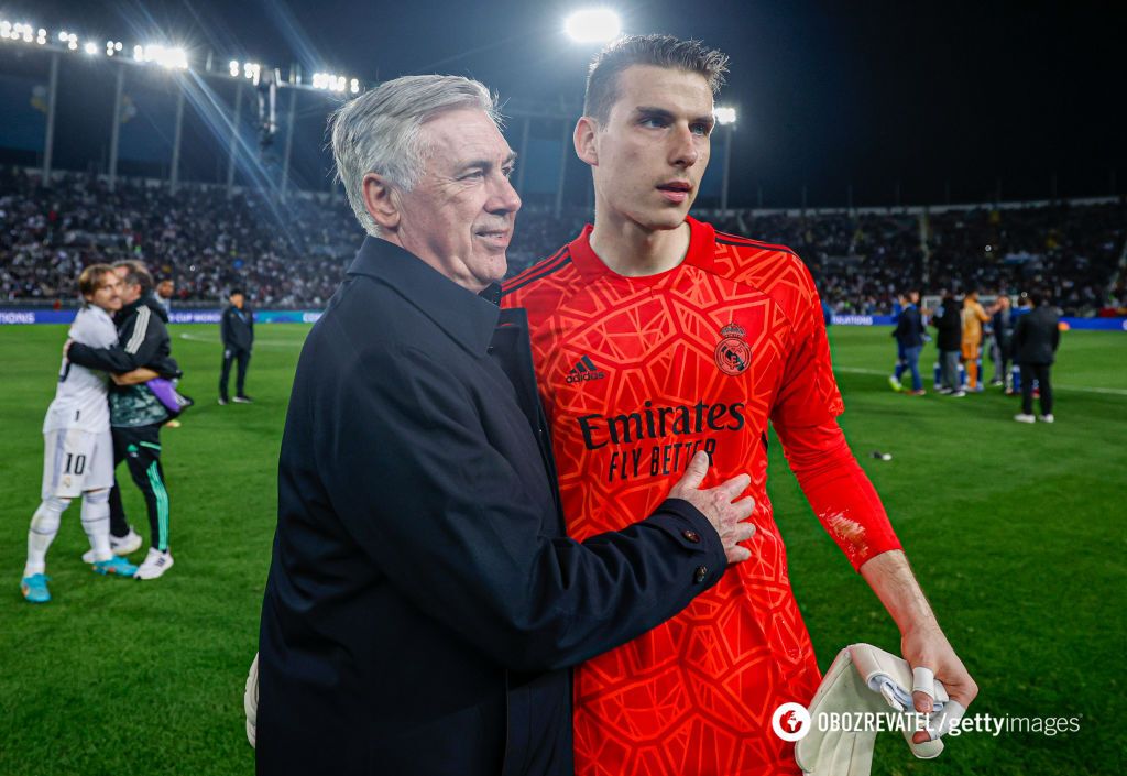 Anchelotti had to intervene: Lunin gets into an argument with Real Madrid legend after Champions League match