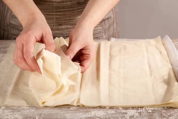 Phyllo dough for making a pie