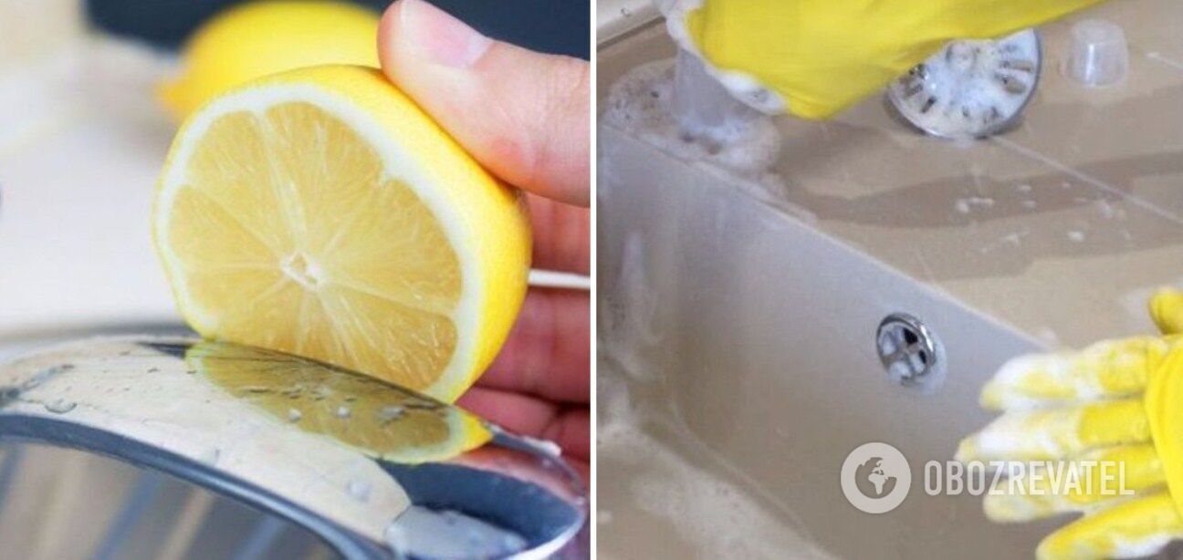 How to clean stains and deposits on the sink