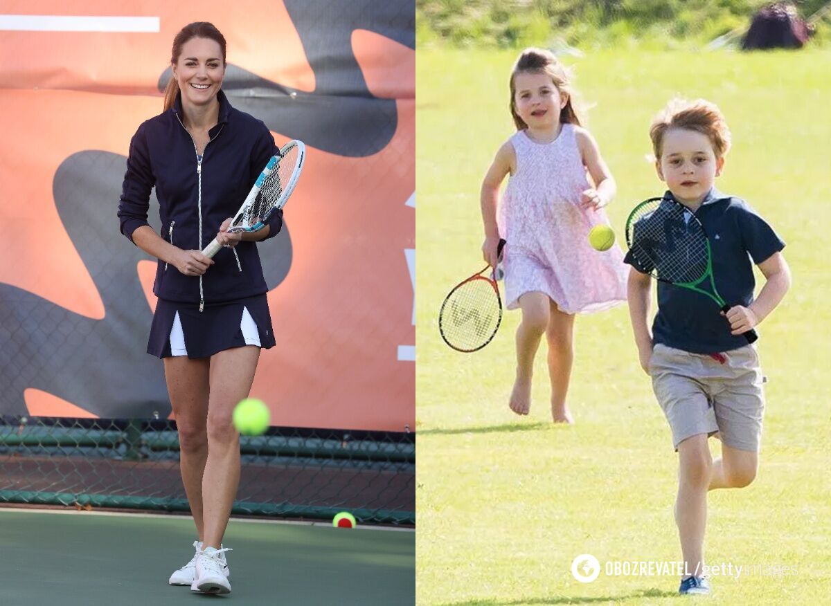Kate Middleton zaszczepia dzieciom miłość do tenisa
