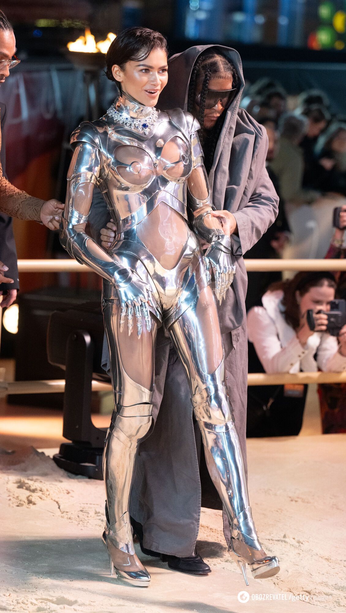 Zendaya, wearing a see-through robot costume from Mugler's 1995 collection, shocked the audience at the Dune: Part Two premiere