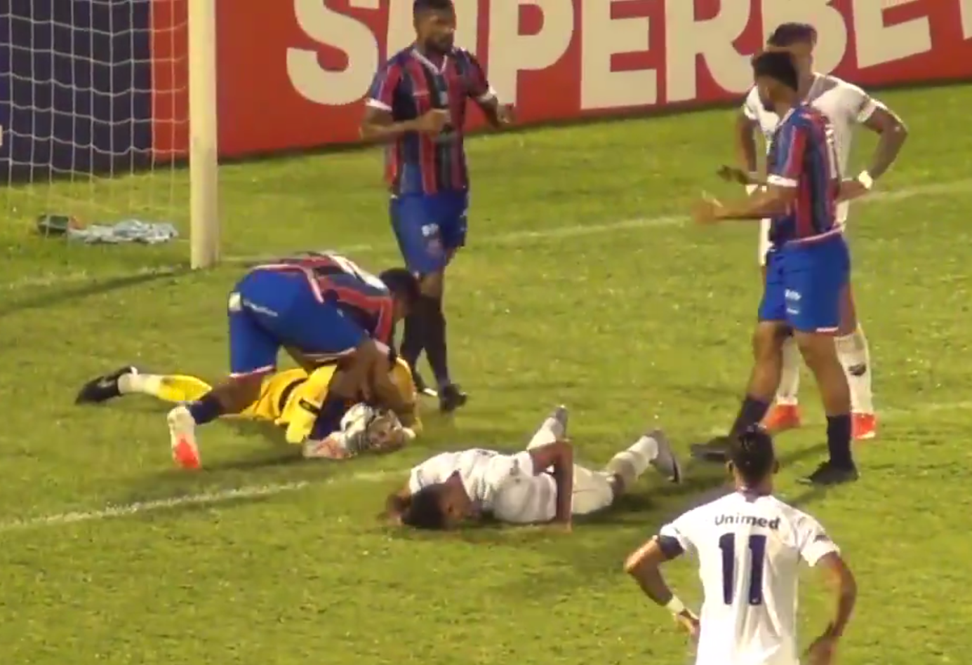 Darwin Award: Brazilian footballer earns the craziest penalty of the year. Video