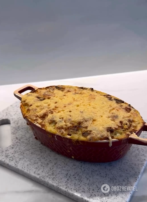 Mashed potatoes, meat and mushrooms: how to prepare this simple casserole for lunch