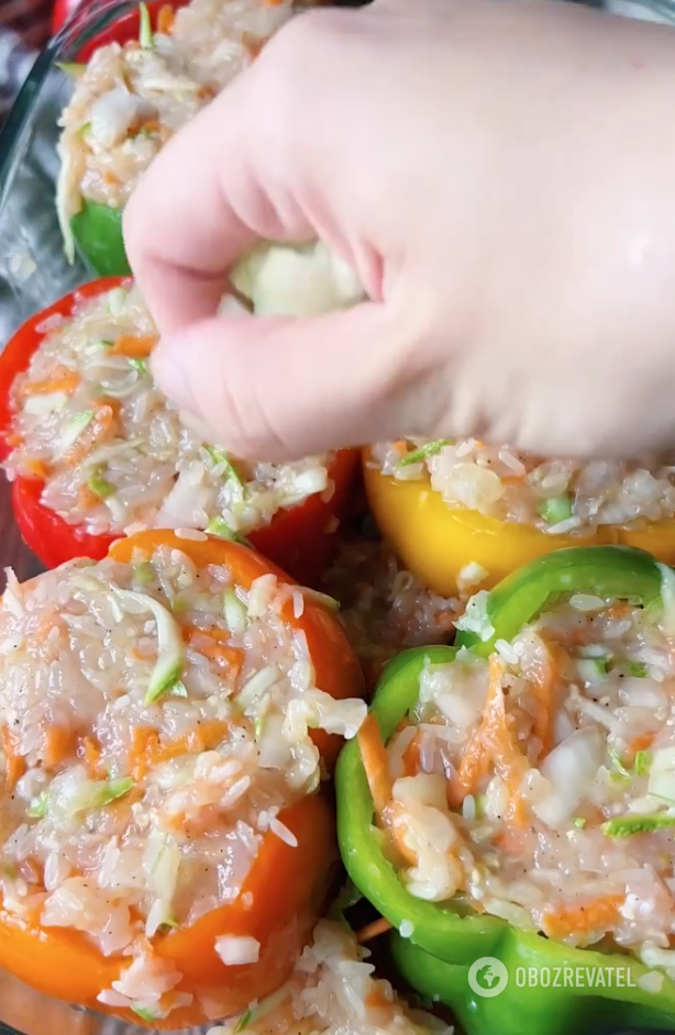 Cooking peppers