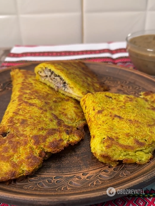 Hearty lordly potato pancakes: what to make the filling from