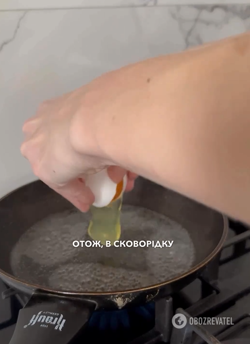 How to fry an egg without oil: sharing an elementary life hack