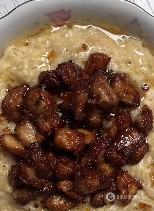 This is how our ancestors cooked cabbage: with millet and ckracklings