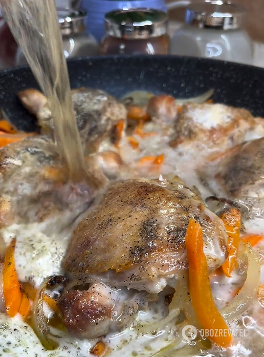 Chicken thighs will turn out very juicy and soft: be sure to add beer