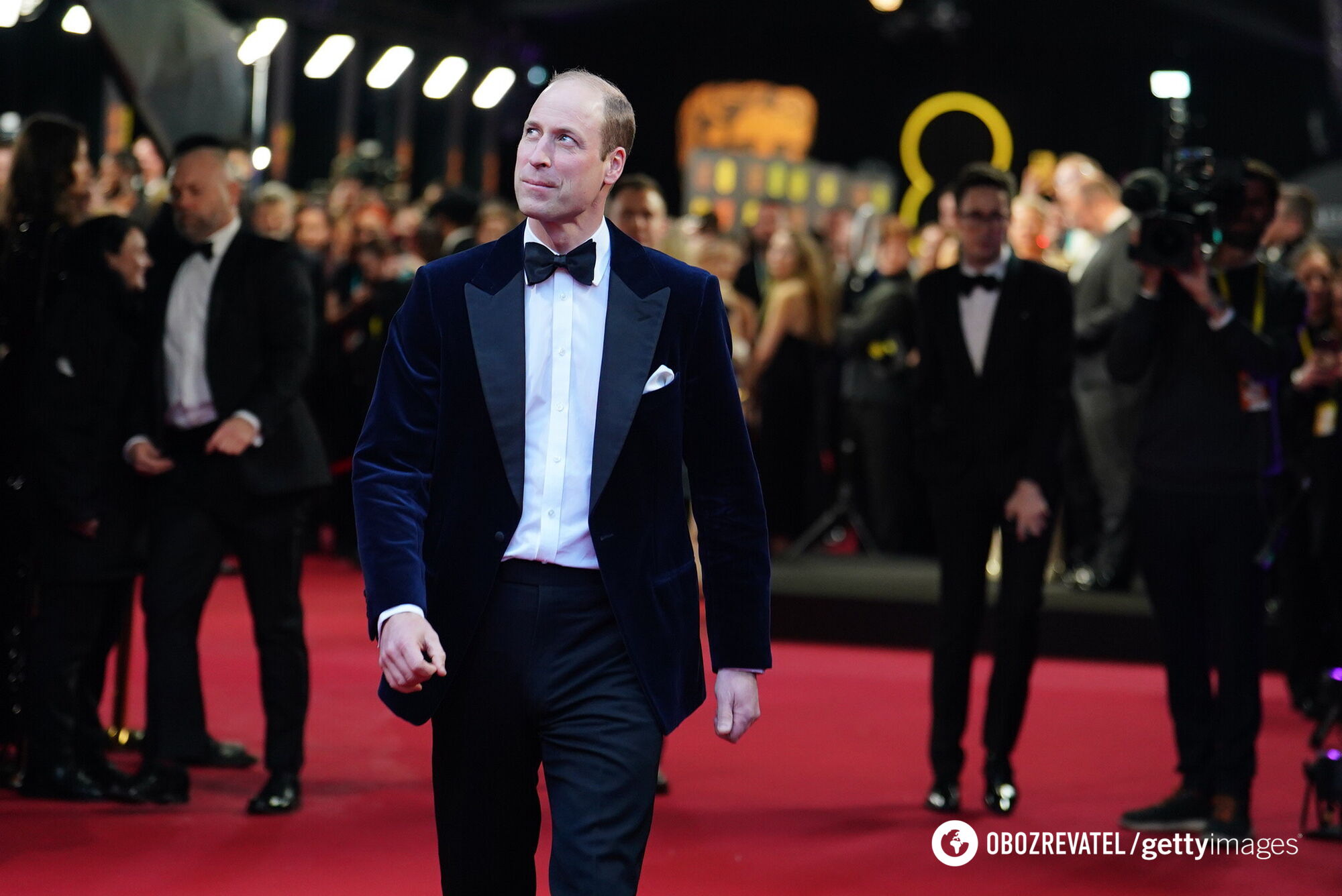 Książę William po raz pierwszy od 2017 roku wziął udział w ceremonii BAFTA bez Kate Middleton. fot.
