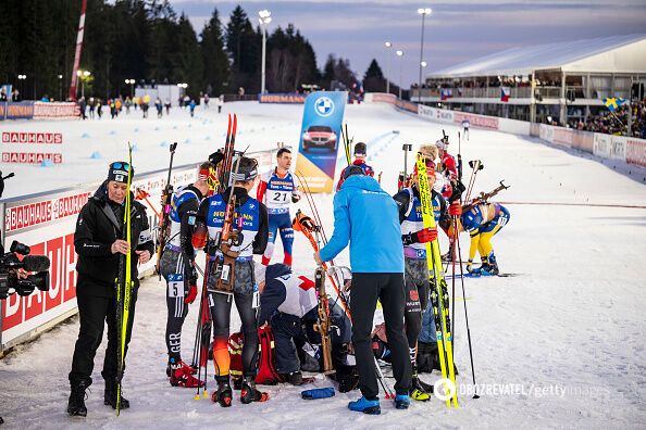 A rifle to the head, covered in blood. An emergency occurred in the last race of the Biathlon World Championships