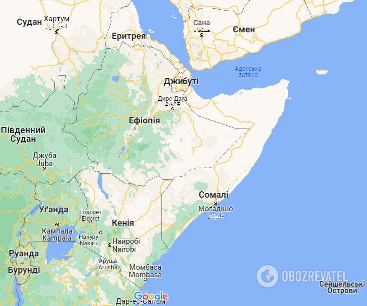 Somalia na mapie