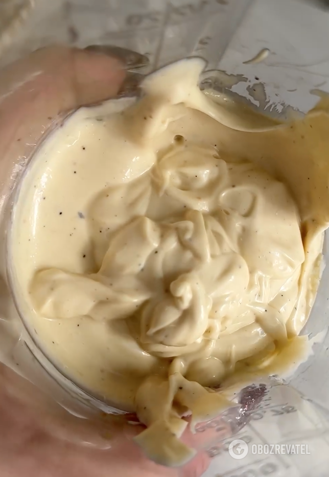 Ready-made homemade mayonnaise