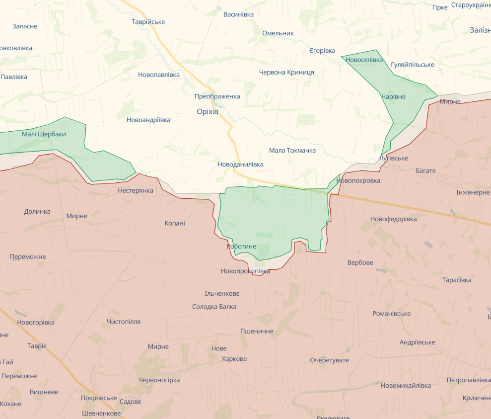 The occupants tried to attack the positions of the Ukrainian Armed Forces near Robotyne, but were repulsed: The General Staff spoke about the situation. Map