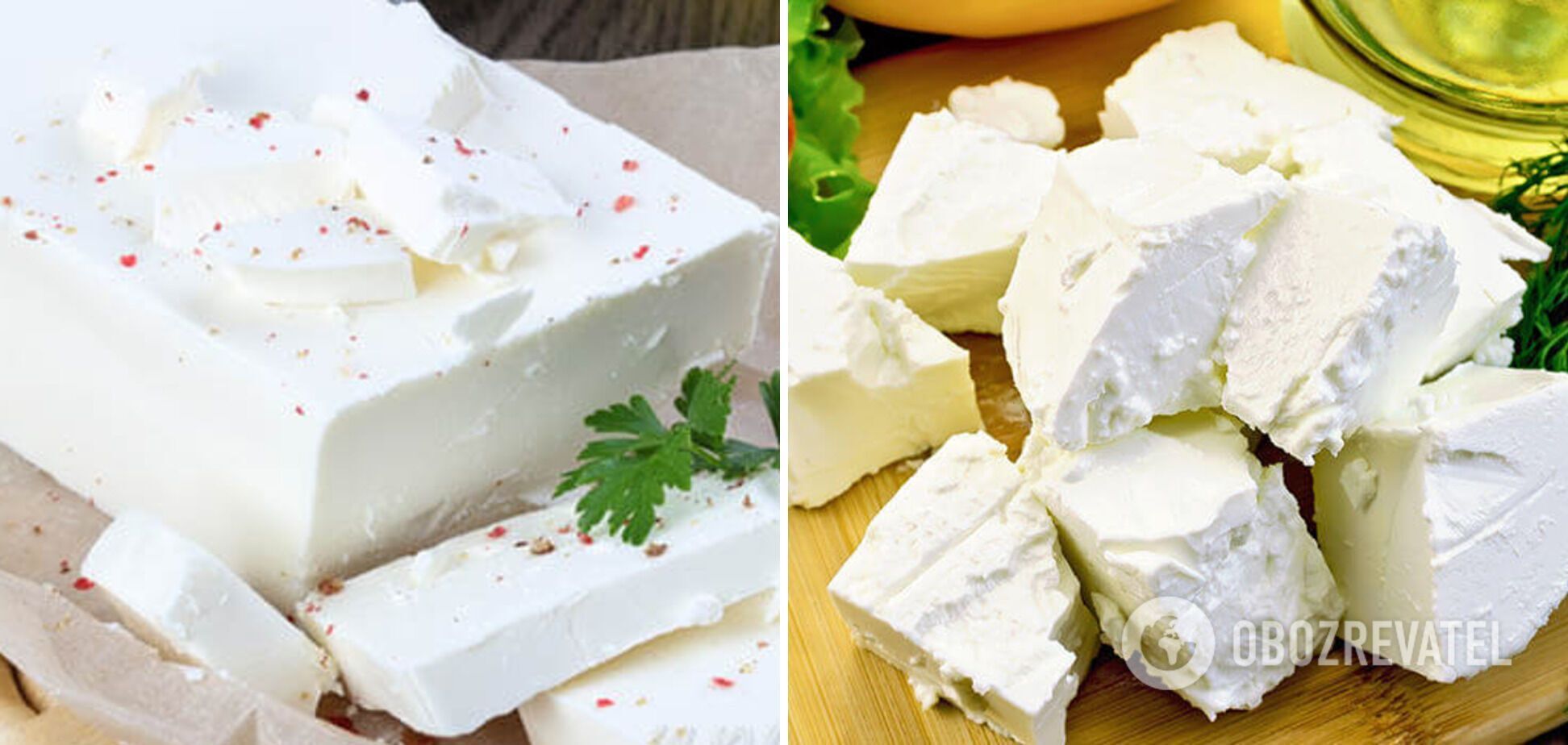 Feta cheese for salad