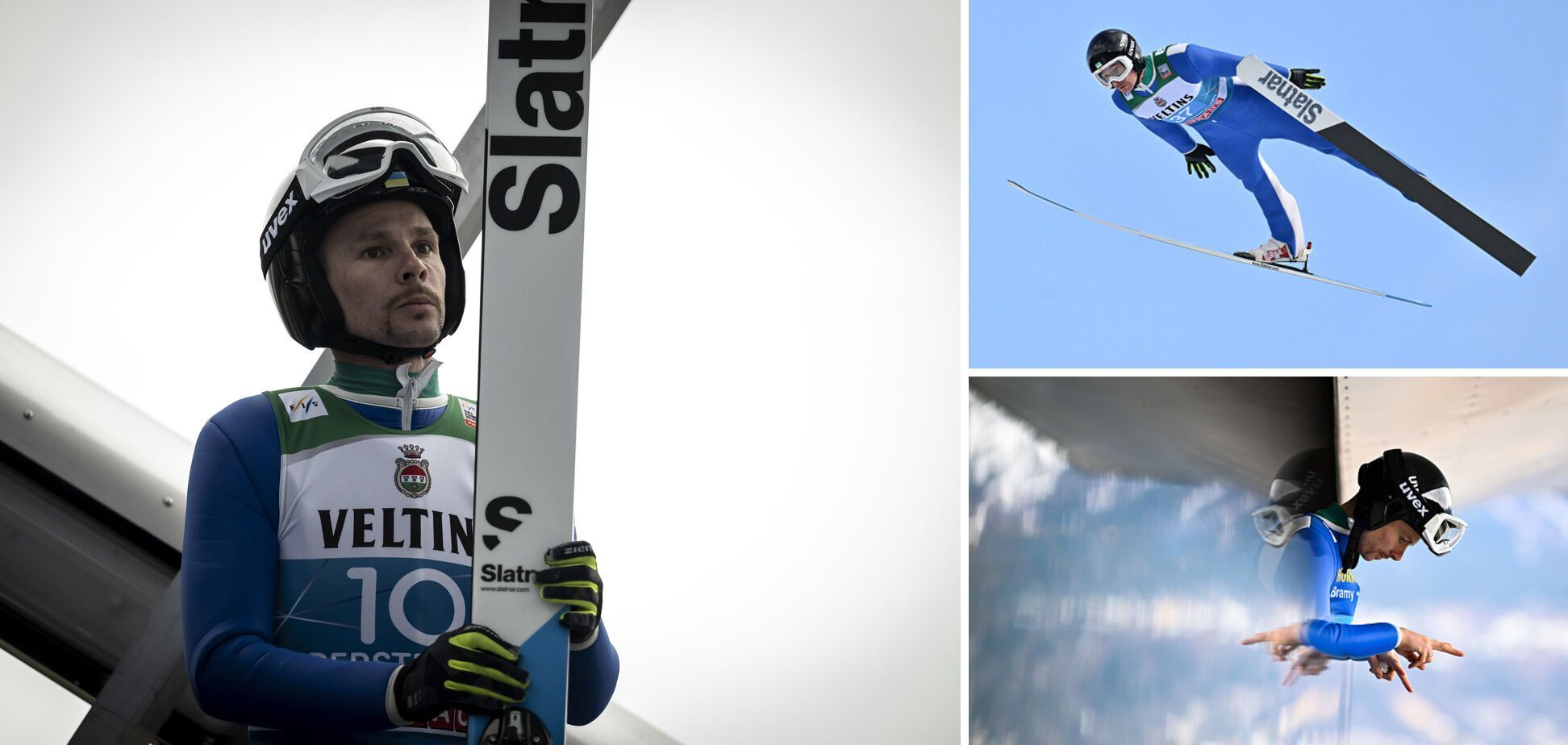 A Ukrainian woman fell headfirst during a 102-meter ski jump at the World Championships. Video