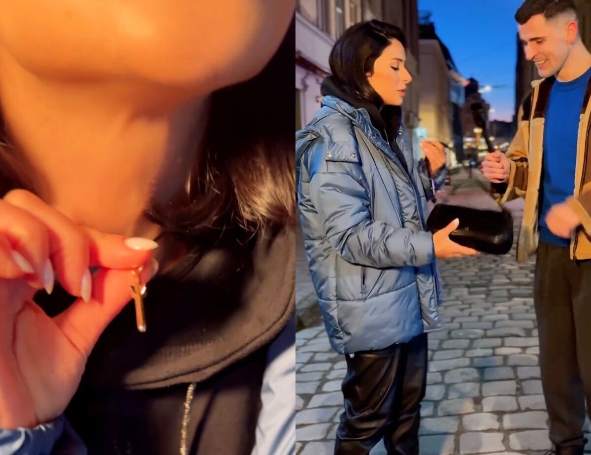 ''Simple, pleasant and normal lips''. Zlata Ognjevic in a 1400 UAH jacket with the symbol of the destroyed Moscow became the star of the network
