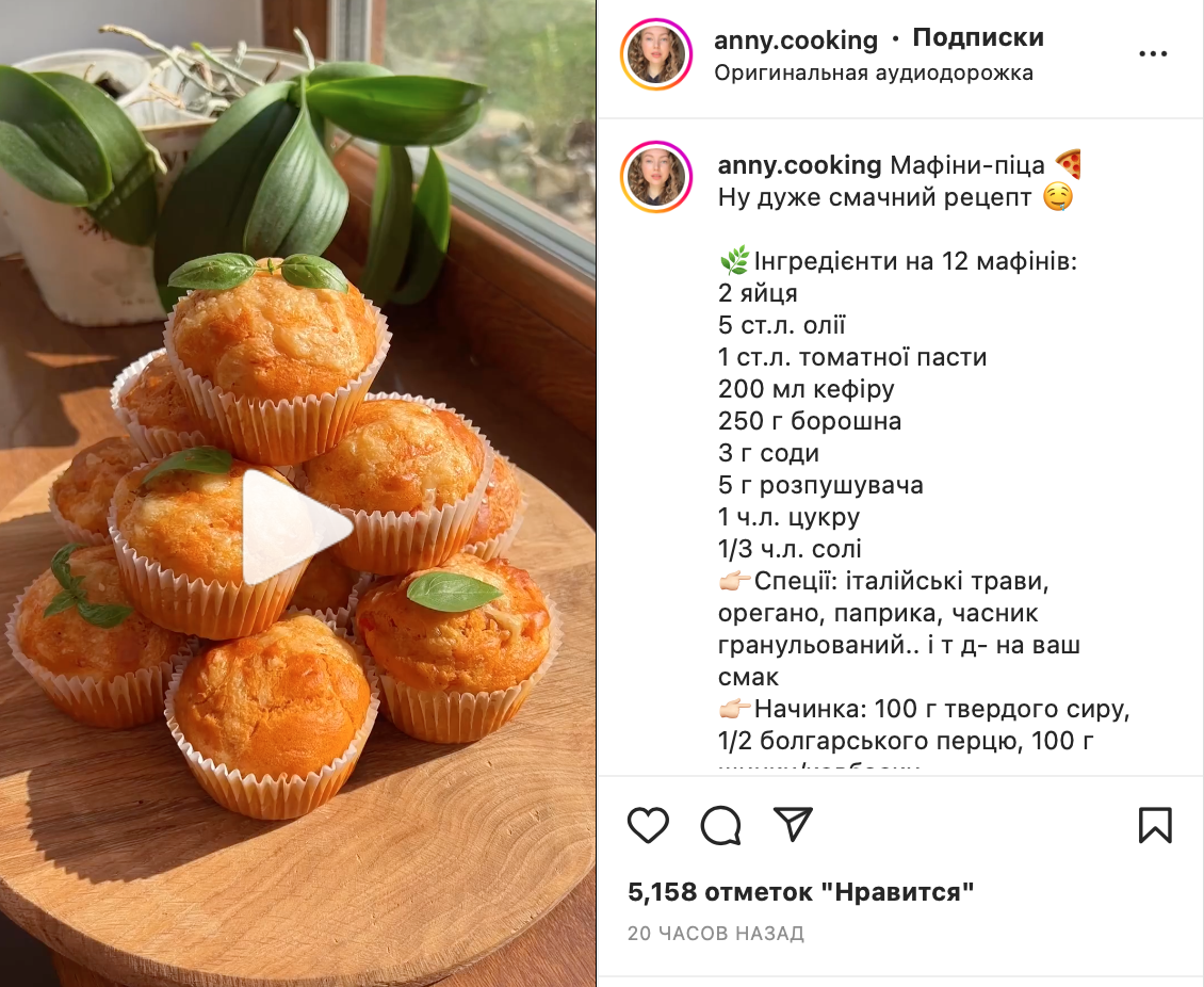 Muffin recipe