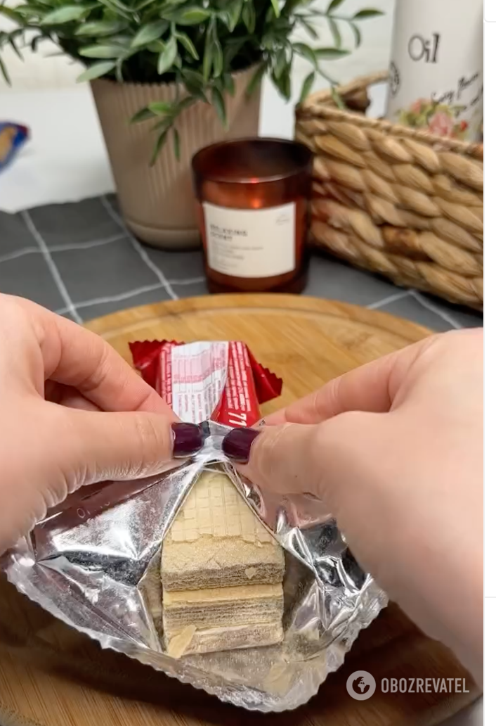 How to make delicious sweets from wafers