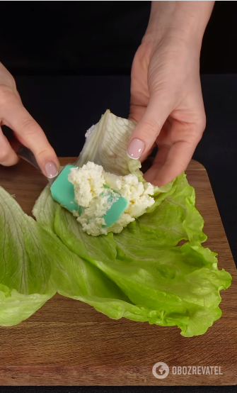 Delicious breakfast with avocado, salmon and Iceberg lettuce: treat yourself