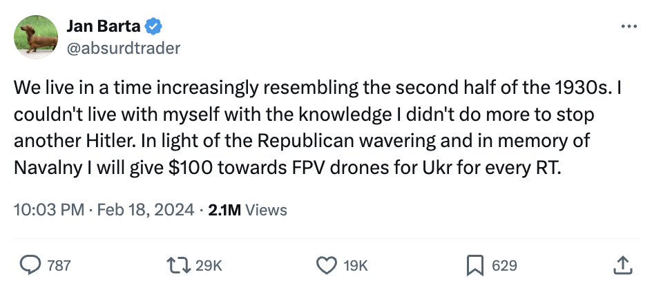 Czech billionaire to donate $2 million for FPV drones for Ukraine for retweets: what is going on