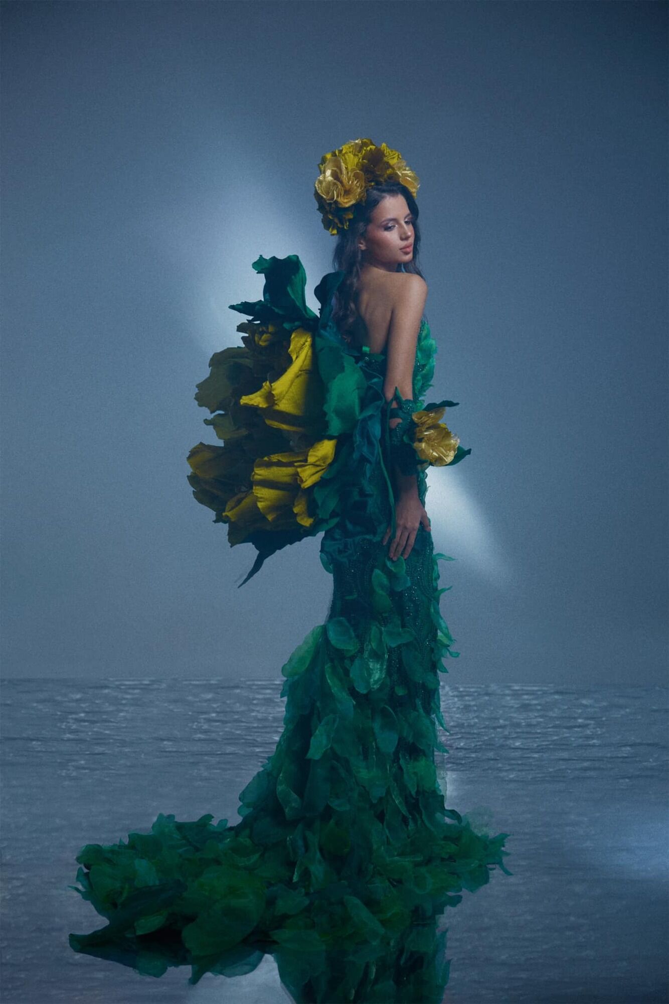 Ukrainian woman presents national costume for Miss World 2023: what does ''Forest Song'' symbolize, created under fire in Kharkiv