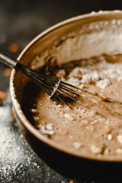 Preparing choux pastry