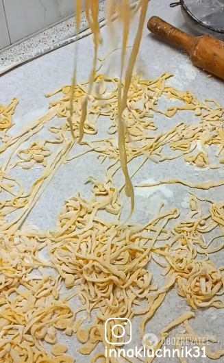 The most delicious homemade egg noodles: how to make