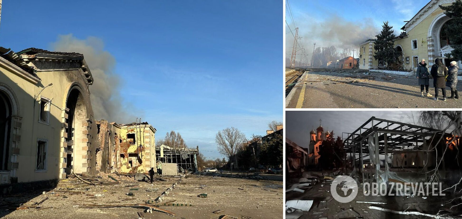 Russian troops attacked Kostiantynivka: the train station and many buildings were damaged, and there is a victim. Photos and video