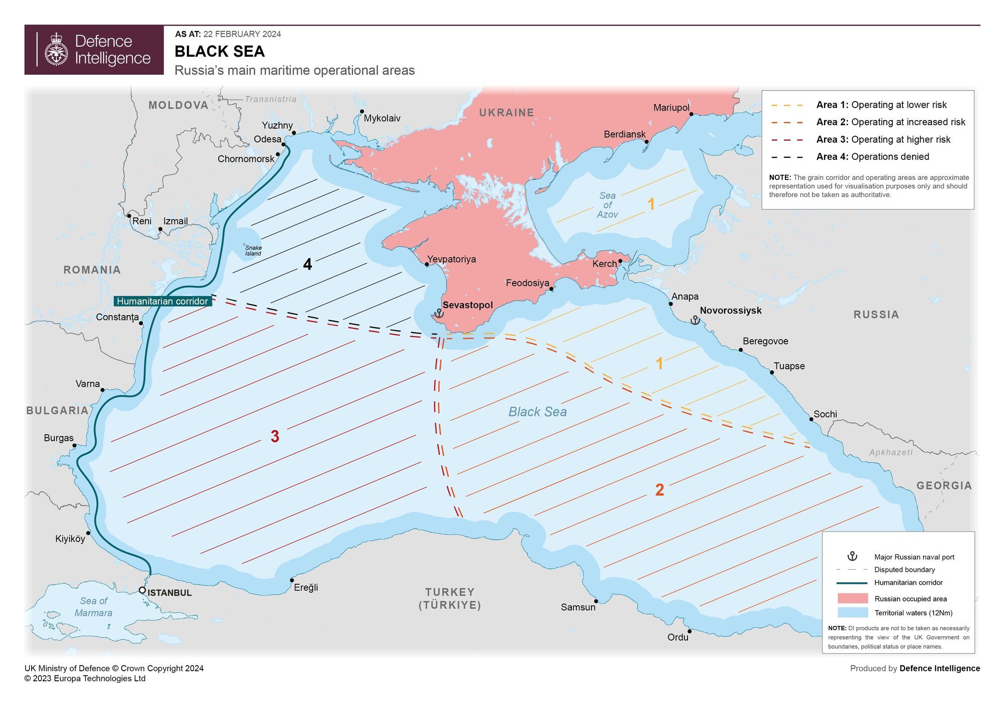 Ukraina zadała Rosji strategiczną klęskę na Morzu Czarnym - brytyjski wywiad