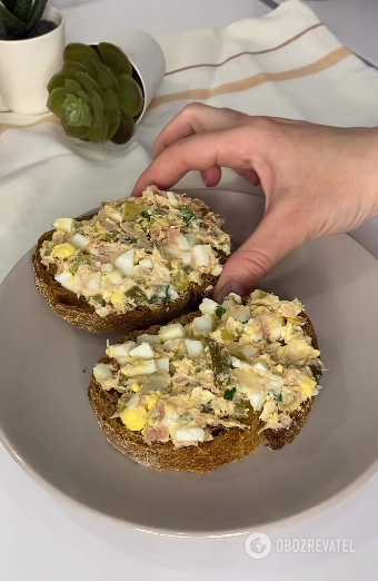 Elementary tuna spread: 10 minutes to prepare