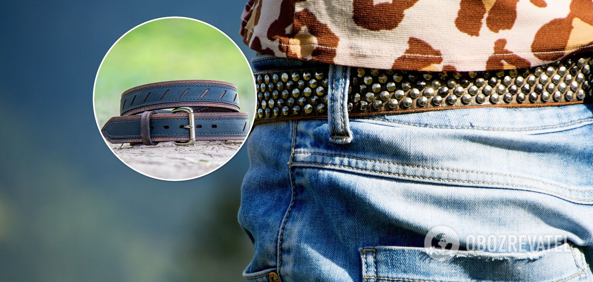 Belts should be chosen with trousers.
