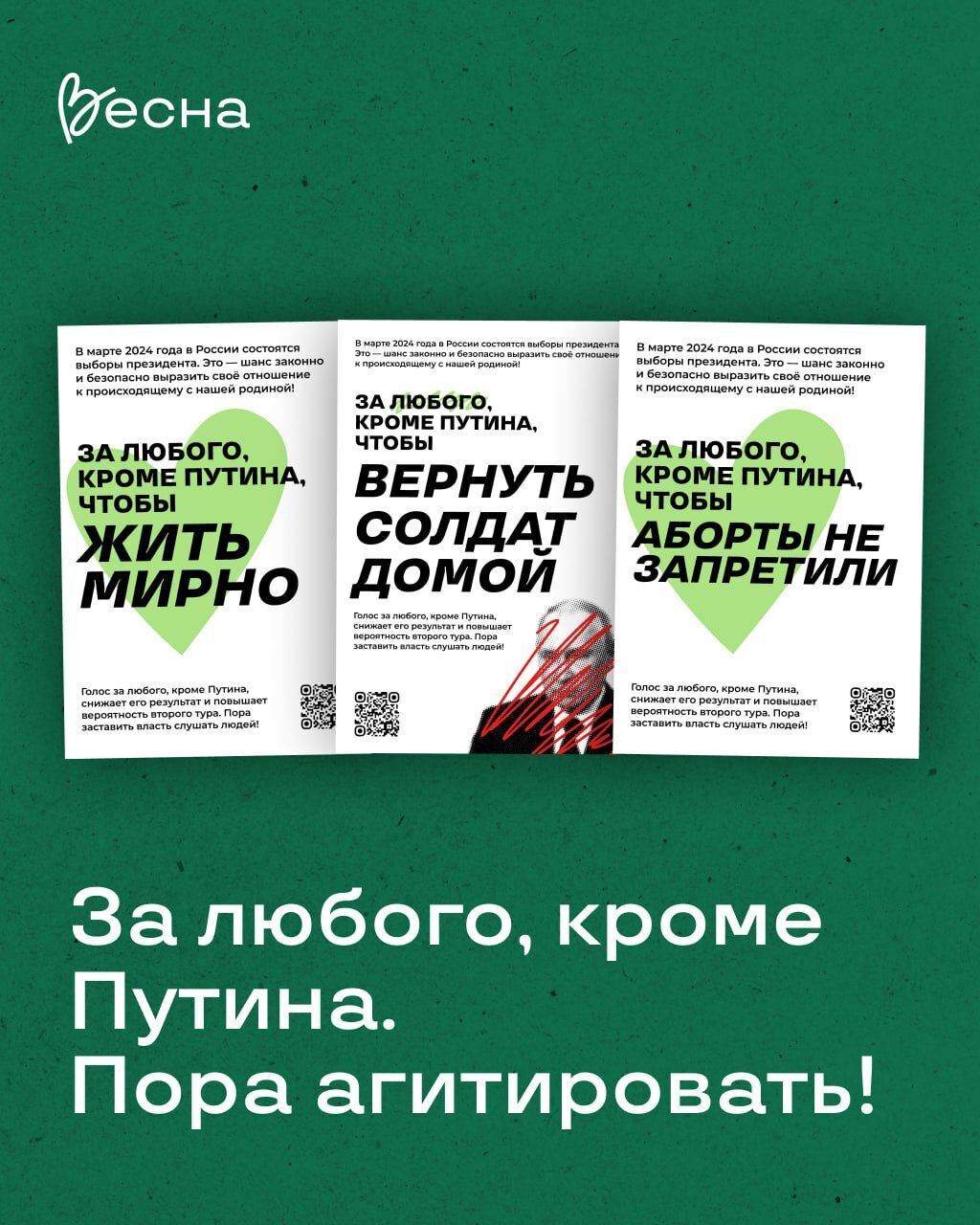Posters against dictator Vladimir Putin