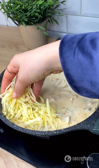 How to cook julienne in a pan: a simple idea