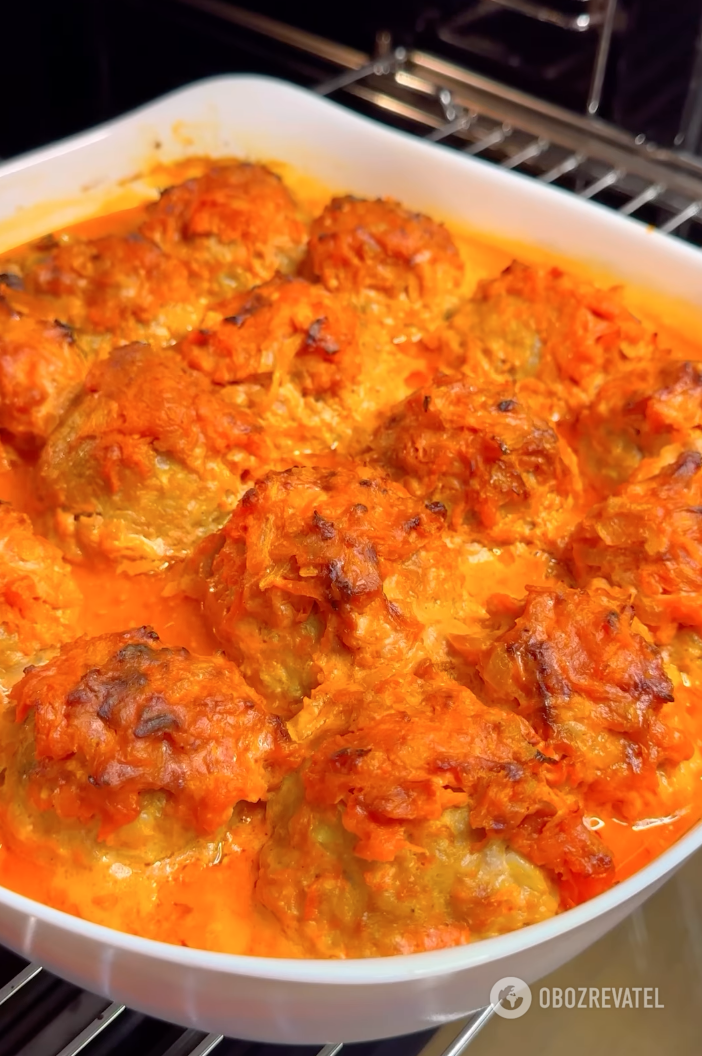 Delicious lazy cabbage rolls