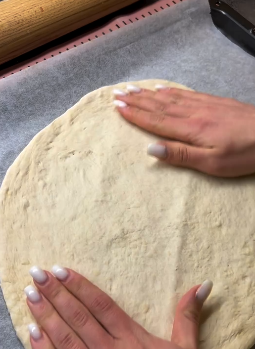 What to use for a delicious pizza besides sausage: very fluffy dough and light toppings