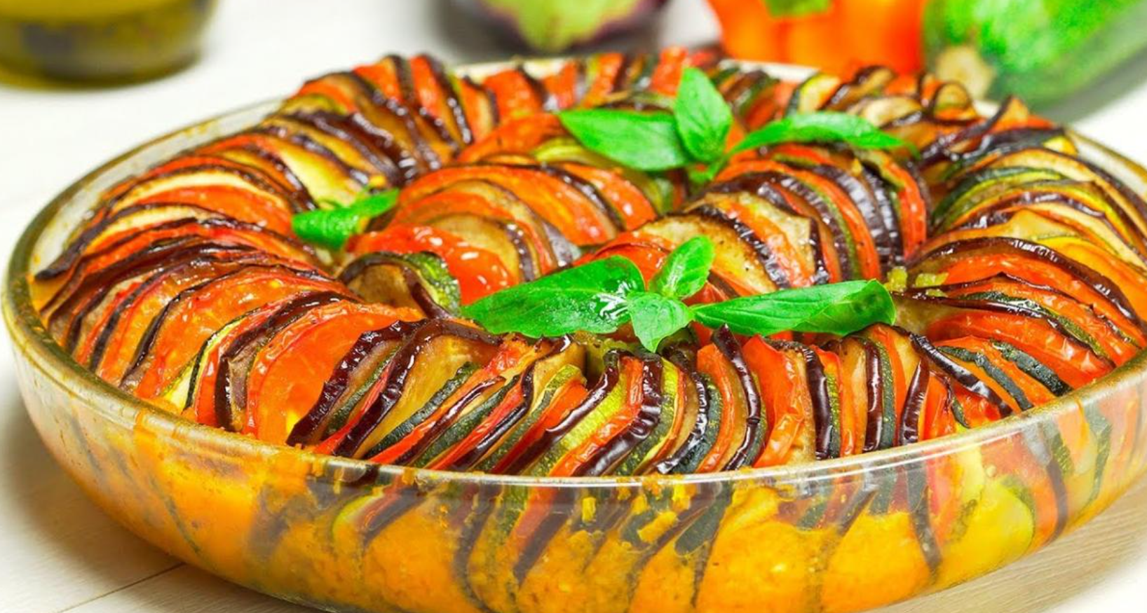 Ratatouille made from vegetables