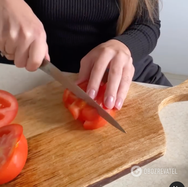 Vegetables for making a salad