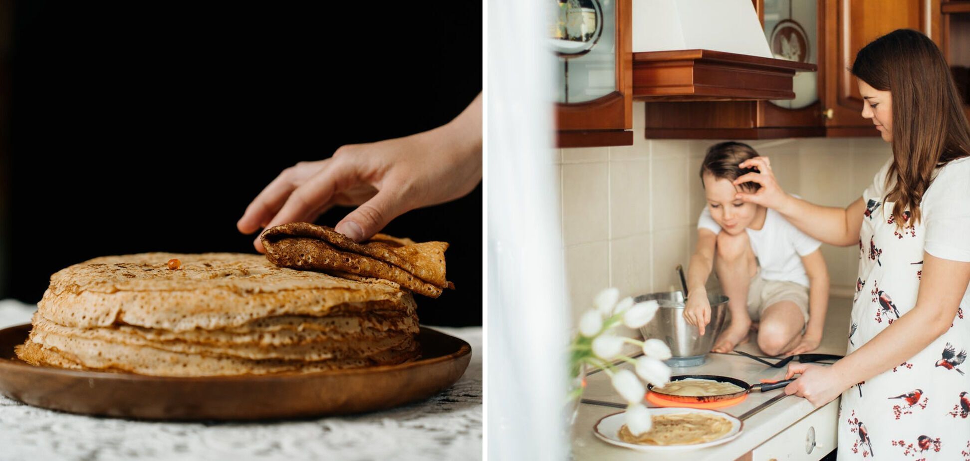 Technology for baking thin pancakes