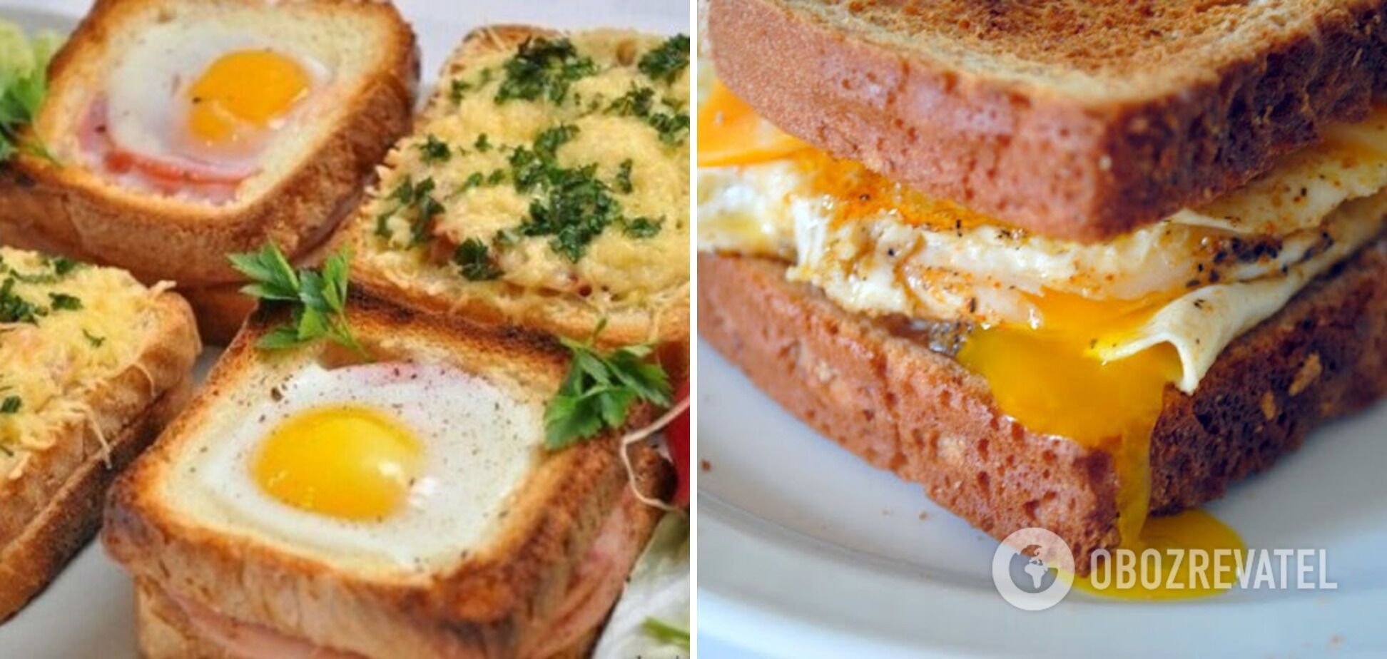 Egg sandwiches for breakfast