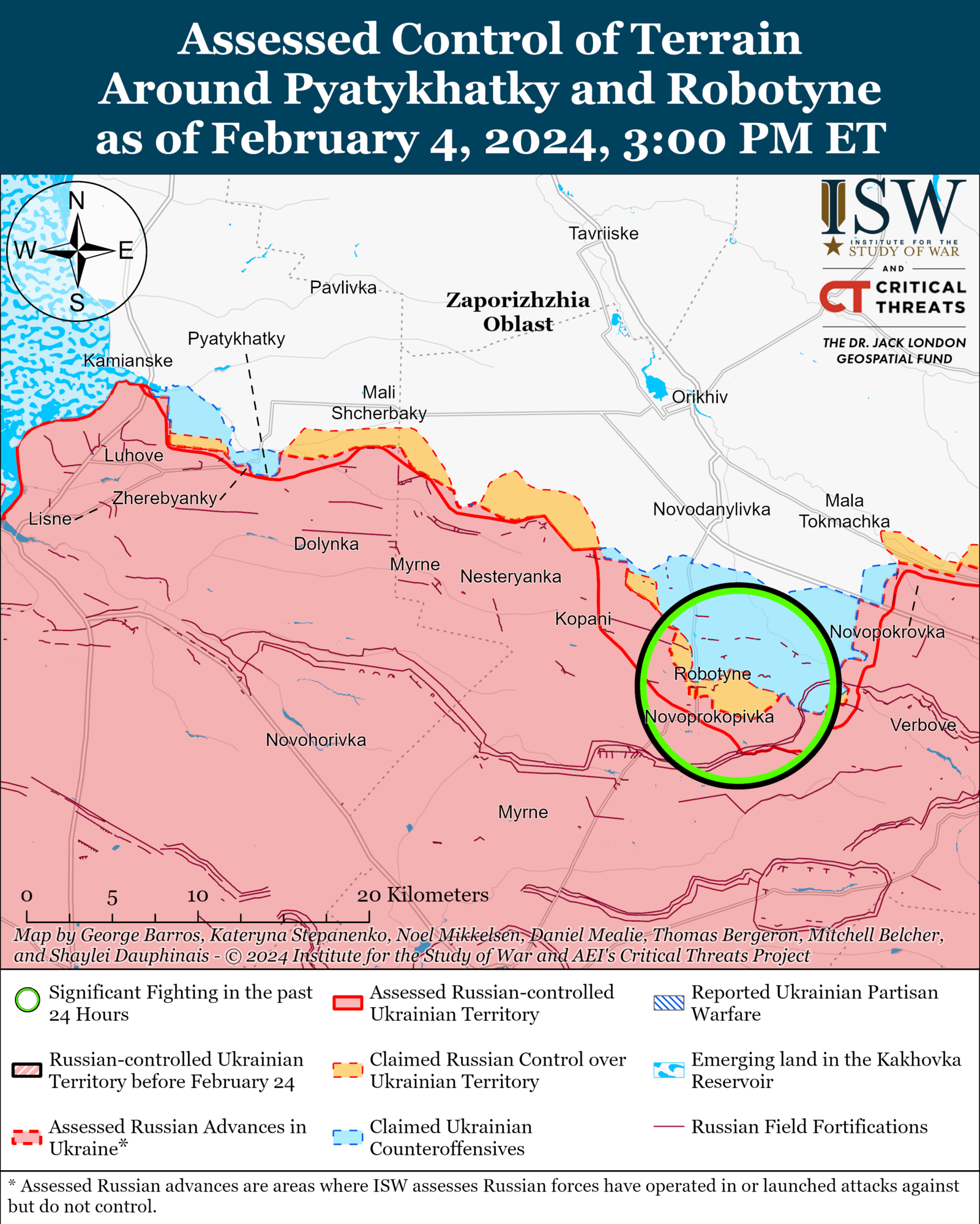 ISW ocenia, co przyniesie Rosji rozmieszczenie rezerw na Ukrainie i sporządziła prognozę na 2024 rok. Mapa