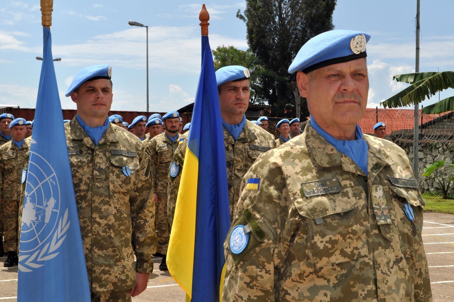 Ceremonia wręczenia nagród ukraińskim żołnierzom sił pokojowych w Kongo