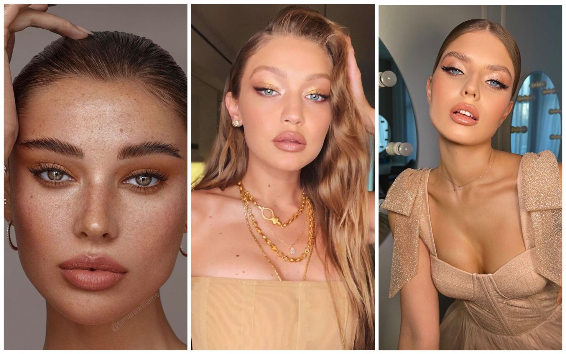 Gold, nude and something blue: three main makeup trends for spring-summer 2024