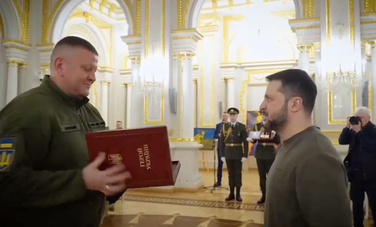 Załużny otrzymuje nagrodę ''Bohatera Ukrainy''