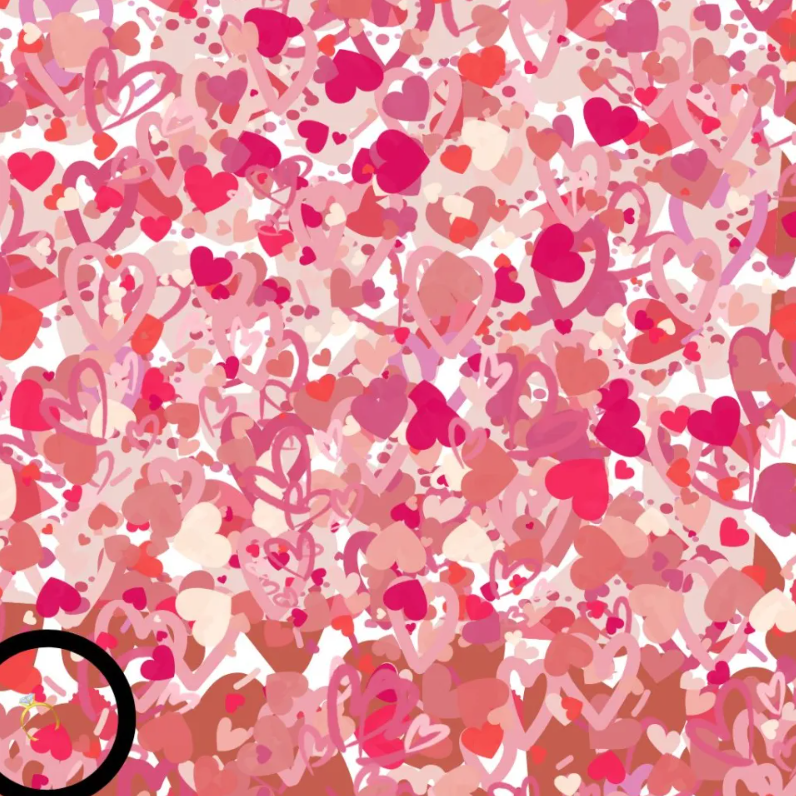 Find the engagement ring in this Valentine's Day picture: only 1% can do it quickly