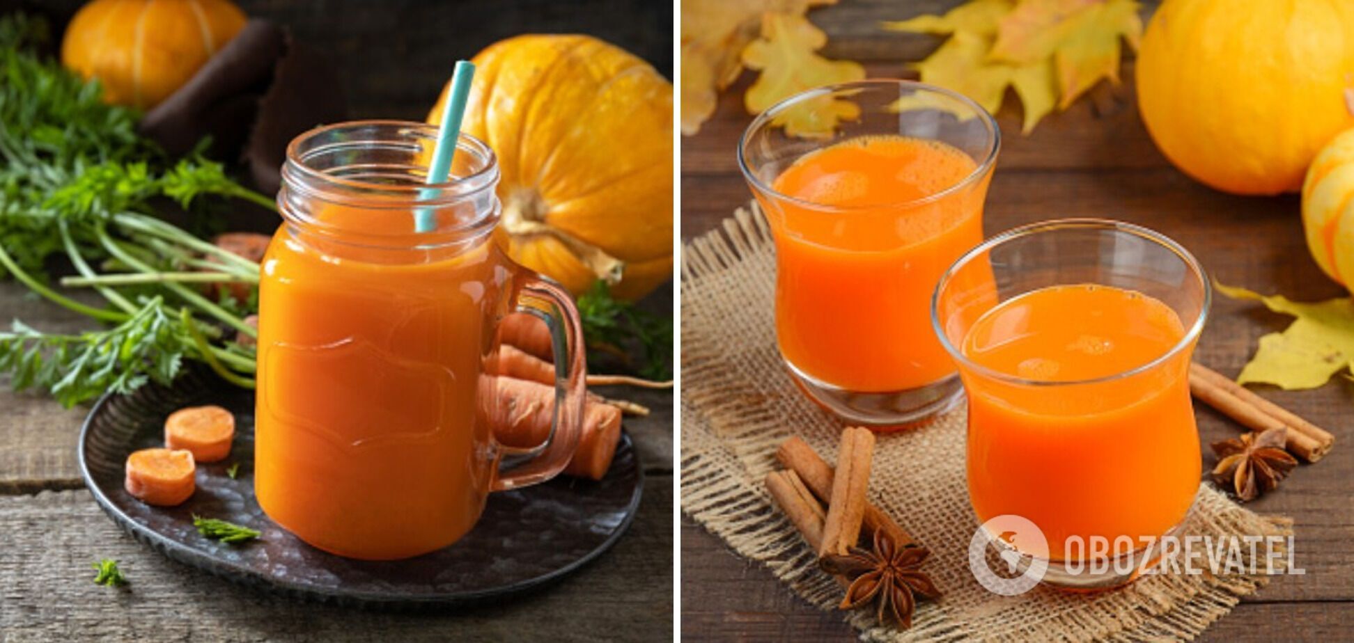 Pumpkin juice at home