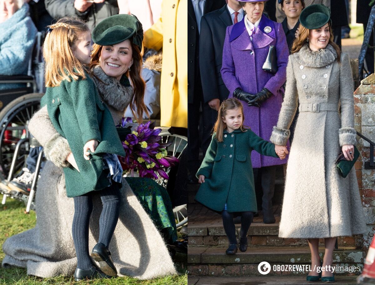 5 times Kate Middleton and her daughter Charlotte appeared in public in paired looks. Photo