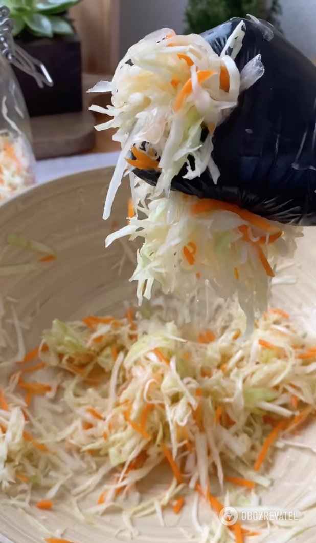 Cabbage with carrot