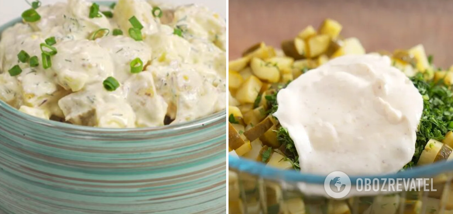 Potato salad with mayonnaise